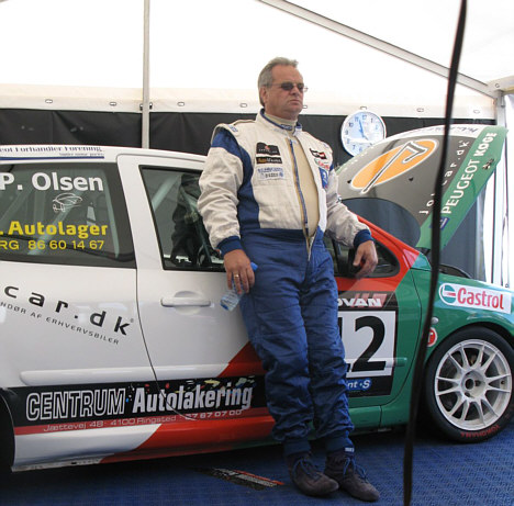 En meget eftertænksom Peter Olsen som nok ikke er helt tilfreds med weekendens første heat.
